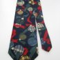 #1A NWT WEMBLEY USA CHRISTMAS ORNAMENTS NAVY RED  Silk MEN Neck Tie NECKTIE