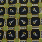 #1A New GIAMPIERO VALENTI ITALY SQUARE CHECKER OLIVE NAVY  MEN Neck Tie NECKTIE