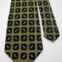 #1A New GIAMPIERO VALENTI ITALY SQUARE CHECKER OLIVE NAVY  MEN Neck Tie NECKTIE
