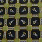 #1A New GIAMPIERO VALENTI ITALY SQUARE CHECKER OLIVE NAVY  MEN Neck Tie NECKTIE