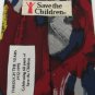 #1A SAVE THE CHILDREN THROUGH THE YEARS MAROON NAVY  Men SILK Neck Tie Necktie