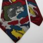 #1A SAVE THE CHILDREN THROUGH THE YEARS MAROON NAVY  Men SILK Neck Tie Necktie