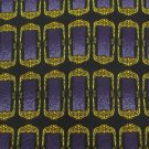#1A PAULO VISARI ITALY RECTANGLE GOLD PURPLE BLACK  Silk Men Neck Tie Necktie