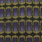 #1A PAULO VISARI ITALY RECTANGLE GOLD PURPLE BLACK  Silk Men Neck Tie Necktie