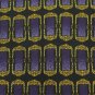 #1A PAULO VISARI ITALY RECTANGLE GOLD PURPLE BLACK Silk Men Neck Tie Necktie
