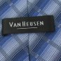#1A New VAN HEUSEN SQUARE STRIPE BLUE BLACK SILVER  Men Neck Tie NECKTIES