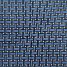 EMILIO ROMANO ITALY BLUE BLACK KHAKI ART DECO Neck Tie Men Designer Tie EUC
