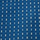 GIESSO WOVEN RECTANGLES BLUE WHTIE NAVY NECK TIE Men Designer Tie EUC