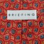 BRIEFING RED PEACH BLUE YELLOW SILK MEN NECK TIE Men Designer Tie EUC