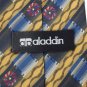 ALADDIN STRIPE YELLOW BLUE RED JACQUARD NECK TIE Men Designer EUC