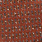 JoS A BANK BROWN GRAY GEOMETRIC SHAPES MEN NECK TIE Men Designer Tie EUC