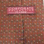 JoS A BANK BROWN GRAY GEOMETRIC SHAPES MEN NECK TIE Men Designer Tie EUC