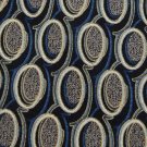 New AMALFI ITALY OVALS BLACK GREY BLUE MEN NECK TIE Men Designer Tie EUC