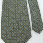 ALLEN POLLY OLIVE BLUE YELLOW BEIGE SILK NECK TIE Men Designer Tie EUC