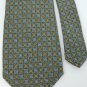 ALLEN POLLY OLIVE BLUE YELLOW BEIGE SILK NECK TIE Men Designer Tie EUC