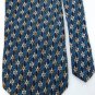 ARTISPHERE DarkBlue KHAKI GREEN PATTERN NECK TIE Men Designer Tie EUC