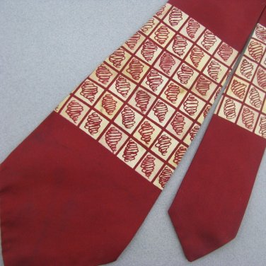 Vtg Rare Pennleigh Twister 40s 50s Art Deco Swing Rockabilly Mens Neck Tie #VE