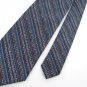 Vintage Wemlon Wembley Stripe Blue Red Texture 60s 70s 1970 Mens Neck Tie  #EV