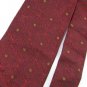 Vintage Wembley Texture Art Nouveau Vivid Red Blk 60s Men Neck Tie Necktie  #EV