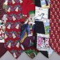 2 Christmas Xmas Holiday Silk Men's Ties Necktie Neck Tie Lot #L172