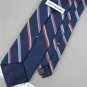 VTG VAN HEUSEN BLUE STRIPE NARROW TEXTURE 1960 60s 70s Mens Neck Tie #V-1 EVC