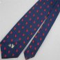 Vintage/Rare GIOVANNI Citigo BLUE NAVY Red EAGLE LOGO 60s 70s Mens Neck Tie #V-1