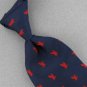 Vintage/Rare GIOVANNI Citigo BLUE NAVY Red EAGLE LOGO 60s 70s Mens Neck Tie #V-1