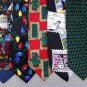 2 Christmas Xmas Holiday Silk Men's Ties Necktie Neck Tie Lot #LO