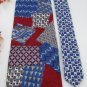 #1A New MORTON THOMAS USA SQUARE RECTANGLE RED BLUE PURPLE GREY Tie NECK TIE