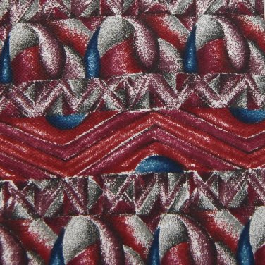 BARRINGTON STRIPE RED BLUE GREY SILK Men Neck Tie Men Designer Tie EUC