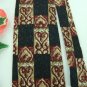 #1A NWT BARRINGTON BLACK TAN MAROON CHECKER MEN NECK TIE