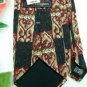 #1A NWT BARRINGTON BLACK TAN MAROON CHECKER MEN NECK TIE