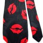 FRATELLI LOVE KISSES VALENTINES POLYESTER MEN NECK TIE Men Designer Tie EUC