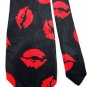 FRATELLI LOVE KISSES VALENTINES POLYESTER MEN NECK TIE Men Designer Tie EUC