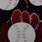 HATHAWAY BASEBALL BAT SPORTS BALLS SILK MEN NECK TIE Men Designer Tie EUC
