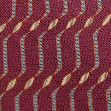 MURANO MAROON GRAY KHAKI WAVE PATTERN MEN NECK TIE Men Designer Tie EUC