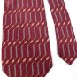 MURANO MAROON GRAY KHAKI WAVE PATTERN MEN NECK TIE Men Designer Tie EUC