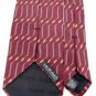 MURANO MAROON GRAY KHAKI WAVE PATTERN MEN NECK TIE Men Designer Tie EUC