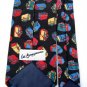 STEVEN WEBER LUGGAGE RED BLUE POLYESTER MEN NECK TIE Men Designer Tie EUC