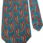 CROFT & BARROW PAISLEY TEAL MAROON ORANGE MEN NECK TIE Men Designer Tie EUC