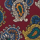 NORTON DITTO PAISLEYS MAROON YELLOW TAN TIE NECK TIE Men Designer Tie EUC