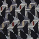 MACHADO GEORGE MACHADO, BLACK MAROON 100% SILK MEN NECK TIE Men Designer Tie EUC