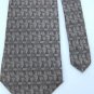 CAMBRIDGE CLASSICS GRAY TAN DIAMOND PATTERN NECK TIE Men Designer Tie EUC