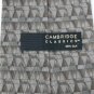 CAMBRIDGE CLASSICS GRAY TAN DIAMOND PATTERN NECK TIE Men Designer Tie EUC