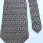 CAMBRIDGE CLASSICS GRAY TAN DIAMOND PATTERN NECK TIE Men Designer Tie EUC