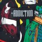 ADDICTION GOLF RED BLUE GREEN SILK MEN NECK TIE Men Designer Tie EUC