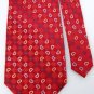 IZOD PAISLEY RED BLUE KHAKI WOVEN MEN NECK TIE Men Designer Tie EUC