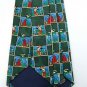 #1A MICKEY UNLIMITED GOLF CHECKERED GREEN POLY MEN NECK TIE