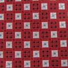 NWT GEORGE RED BLACK WHITE CHECKER WOVEN MEN NECK TIE Men Designer Tie EUC
