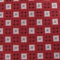 NWT GEORGE RED BLACK WHITE CHECKER WOVEN MEN NECK TIE Men Designer Tie EUC